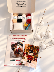 Hello Artisan Box Christmas Adorables - Captain Nutmeg | DIY Crochet Amigurumi Kit
