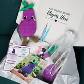 Hello Artisan Box - Alfie Aubergine - Crochet kit gift box