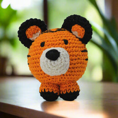 Knitty Critters - Cubies - Aloysius Tiger | DIY Amigurumi Crochet Kit