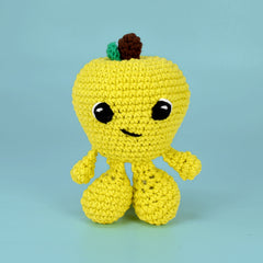 Knitty Critters - Fruit & Veg Heads I Apple Strudel | DIY Amigurumi Crochet Kit