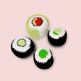 Knitty Critters - Sushi Sets - Avocado Sushi | DIY Amigurumi Crochet Kit