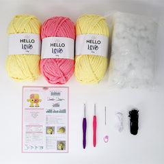 Knitty Critters - Fabulous Baker Gang - Battenberg | DIY Amigurumi Crochet Kit