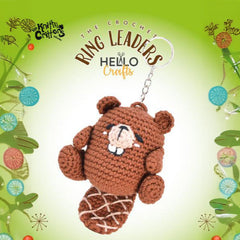 Knitty Critters – Woodland – Beaver | DIY Amigurumi Crochet Keyring Kit