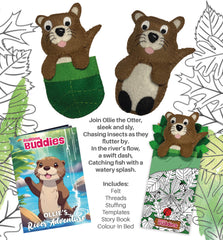 Bedtime Buddies Felt Sewing Kit - Create Ollie the Otter | Playful Craft for Kids & Beginners