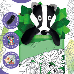 Bedtime Buddies Felt Sewing Kit Ð Create Bennett the Badger | Easy Craft for Kids & Beginners