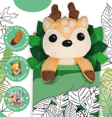 Bedtime Buddies Felt Sewing Kit - Create Darla the Deer | Craft for Kids & Beginners