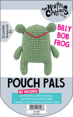 Knitty Critters - Pouch Pals I Billy Bob Frog | DIY Amigurumi Crochet Kit