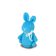 Knitty Critters - Easter - White/Blue Chocolate Bunny | DIY Amigurumi Crochet Kit