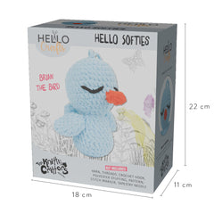 Knitty Critters - Hello Softies - Brian The Bird | DIY Amigurumi Crochet Kit