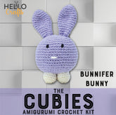 Knitty Critters - Cubies - Bunnifer Rabbit | DIY Amigurumi Crochet Kit