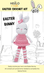 Knitty Critters - Easter - Bunny with Pink Dress | DIY Amigurumi Crochet Kit