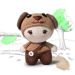 Knitty Critters - Bambinos - Charlie Pup | DIY Amigurumi Crochet Kit