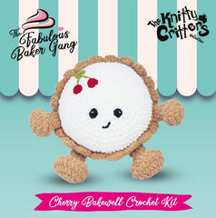 Knitty Critters – The Fabulous Baker Gang II – Cherry Bakewell | DIY Amigurumi Crochet Kit