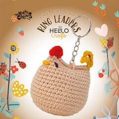 Knitty Critters – Body Shapes – Chicken | DIY Amigurumi Crochet Keyring Kit