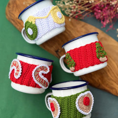 Festive Mug Cozies | PDF Crochet Pattern Download