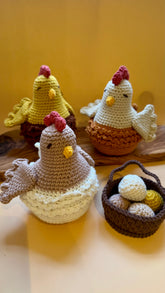Knitty Critters - Easter - Easter Hens | DIY Amigurumi Crochet Kit