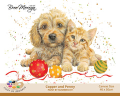 Bree Merryn Paint By Numbers Christmas 40cm x 50cm - Copper & Penny