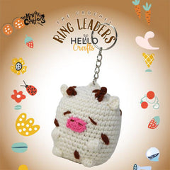 Knitty Critters – Body Shapes – Cow | DIY Amigurumi Crochet Keyring Kit