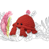 Knitty Critters - Cheeky Chums - Crab | DIY Amigurumi Crochet Kit