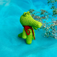 Knitty Critters - Pouch Pals | Cory Croc | DIY Amigurumi Crochet Kit