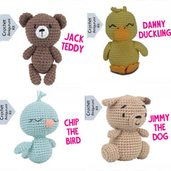 Pouch Pals Crochet Kit – Cuddly Crew Bundle