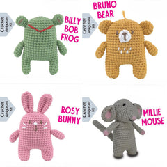 Pouch Pals Crochet Kit – Cute Critters Bundle