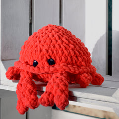 Knitty Critters - Cheeky Chums - Crab | DIY Amigurumi Crochet Kit