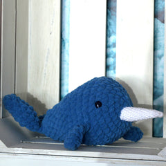 Knitty Critters - Cheeky Chums - Narwhal | DIY Amigurumi Crochet Kit