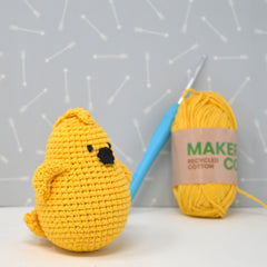 Knitty Critters - Pouch Pals II - Hilary The Chick | DIY Amigurumi Crochet Kit