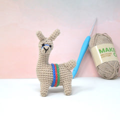 Knitty Critters - Pouch Pals II - Lawrence The Llama | DIY Amigurumi Crochet Kit