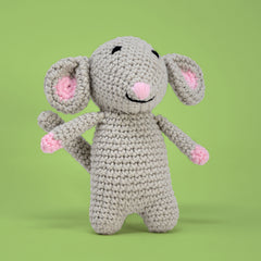 Knitty Critters - Pouch Pals | Millie Mouse | DIY Amigurumi Crochet Kit