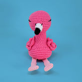 Knitty Critters - Pouch Pals | Felicity Flamingo | DIY Amigurumi Crochet Kit