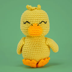 Knitty Critters - Pouch Pals | Danny Duckling | DIY Amigurumi Crochet Kit