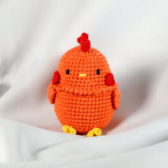 Knitty Critters - Pouch Pals I Chickpea The Hen | DIY Amigurumi Crochet Kit
