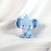 Knitty Critters - Pouch Pals I Peanut The Elephant | DIY Amigurumi Crochet Kit
