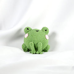 Knitty Critters - Pouch Pals I Pickles The Frog| DIY Amigurumi Crochet Kit