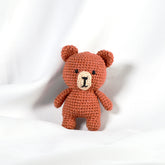 Knitty Critters - Pouch Pals I Chuckle Charlie Bear | DIY Amigurumi Crochet Kit