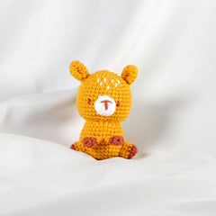 Knitty Critters - Pouch Pals I Toffee The Deer | DIY Amigurumi Crochet Kit