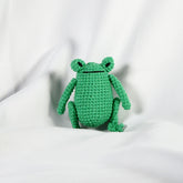 Knitty Critters - Pouch Pals I Hiccup Hank Frog | DIY Amigurumi Crochet Kit