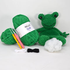Stan Can - Snuggle Buddies - Felix Frog | DIY Amigurumi Crochet Kit