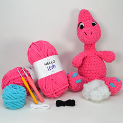 Stan Can - Dinosaur - Charlotte Brontosaurus | DIY Amigurumi Crochet Kit