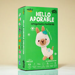 Knitty Critters - Adorables - Lucy The Llama | DIY Amigurumi Crochet Kit