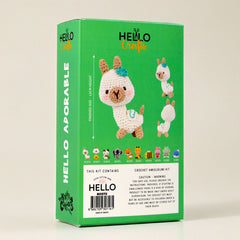 Knitty Critters - Adorables - Lucy The Llama | DIY Amigurumi Crochet Kit