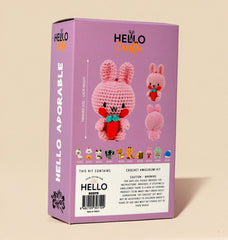 Knitty Critters - Adorables - Beatrice The Bunny | DIY Amigurumi Crochet Kit