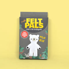 Felt Sewing Kit - Create Your Own Polar Bear Felt Pal | Cozy Craft Project for Kids & Beginners