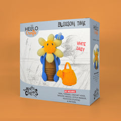 Knitty Critters - Blossom Time - White Daisy | DIY Amigurumi Crochet Kit