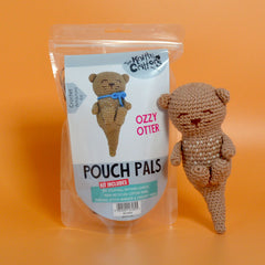 Knitty Critters - Pouch Pals | Ozzy Otter | DIY Amigurumi Crochet Kit