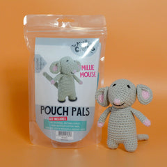 Knitty Critters - Pouch Pals | Millie Mouse | DIY Amigurumi Crochet Kit
