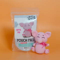 Knitty Critters - Pouch Pals | Pippa Pig | DIY Amigurumi Crochet Kit