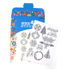 Stick & Stitch - Winter Leaves Embroidery Templates